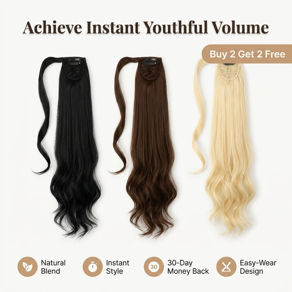 Valcero Ponytail Extension - Natural Look & Feel