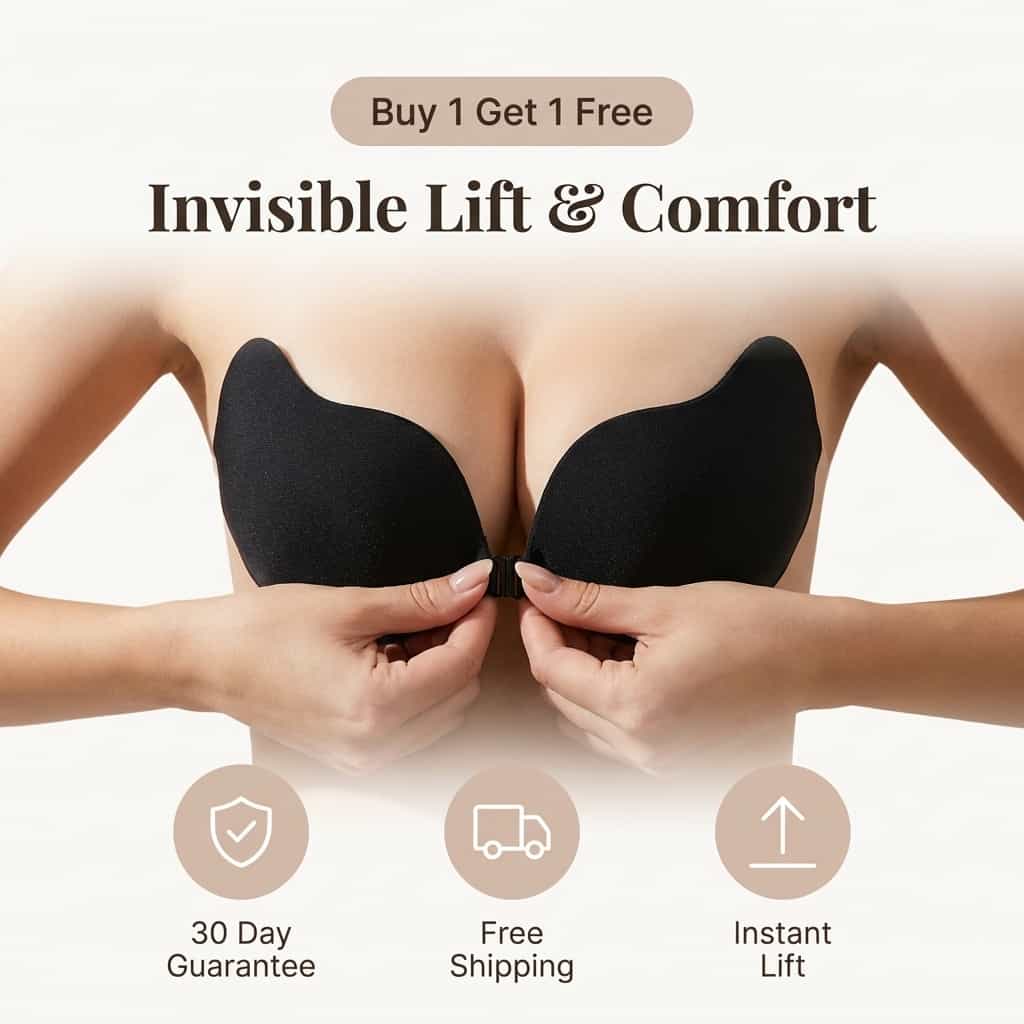 Brinoa Invisible Push-up Adhesive Bra