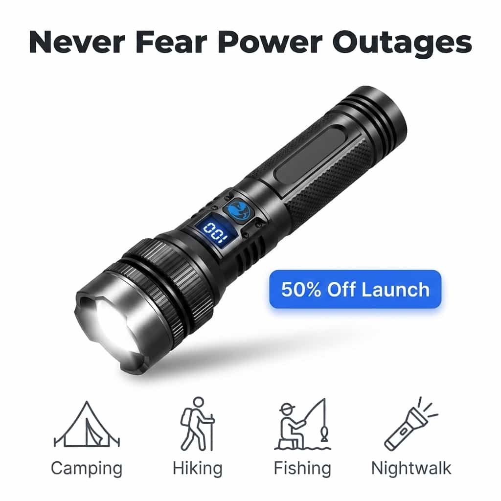 BrightMax - Ultra-Bright Zoom LED Flashlight