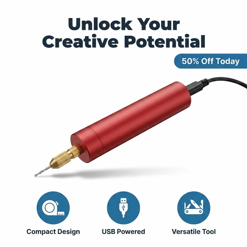 MiniDrill - Precision Cordless Craft Tool
