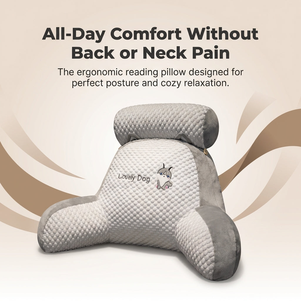 BackWell Ergonomic Reading Pillow