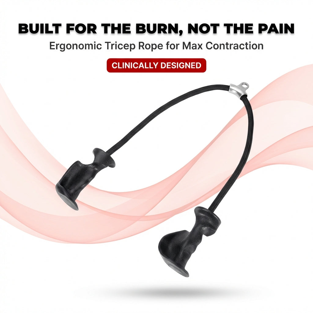 TriPull Tricep Rope with Ergonomic Handles