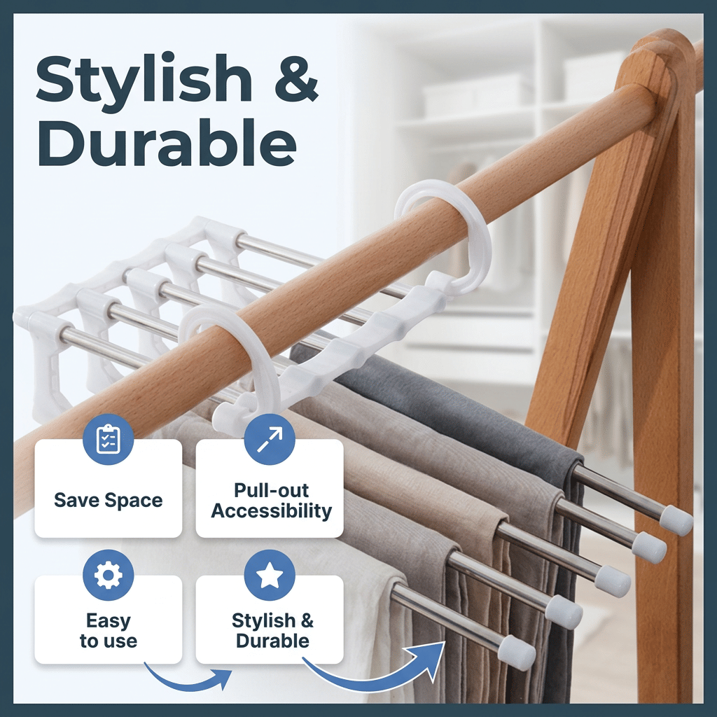 SmartCloset - Space-saving 5-tier pants organizer