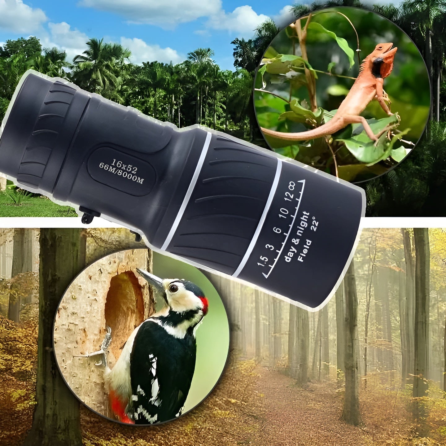 Monocular | Zoom Scope | Weather Resistant | Pocket Telescope