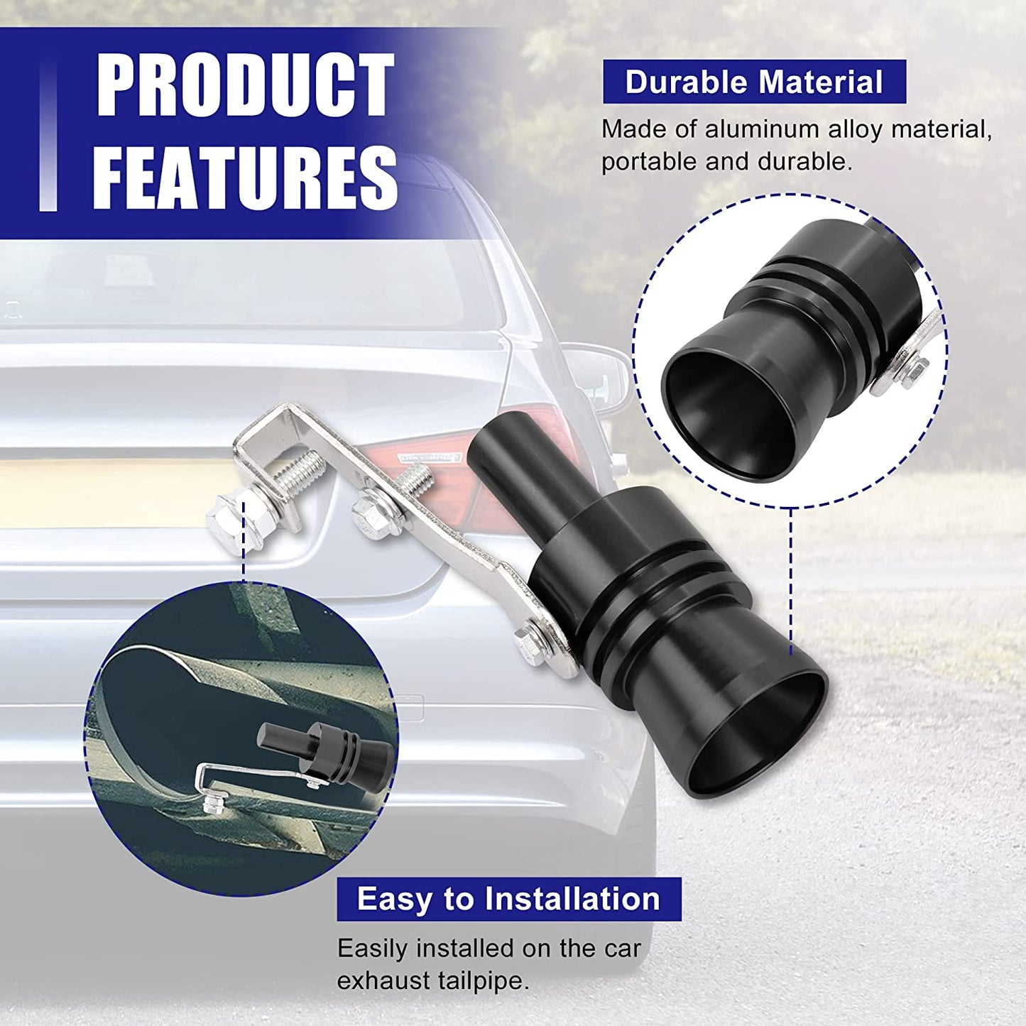 VeloRumble Universal Car Exhaust Resonator