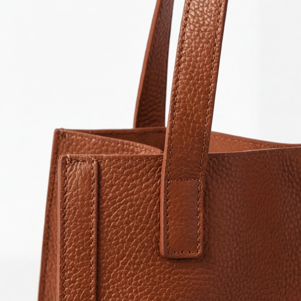 CARESSA™ – Soft Leather Multi Pocket Shoulder Bag