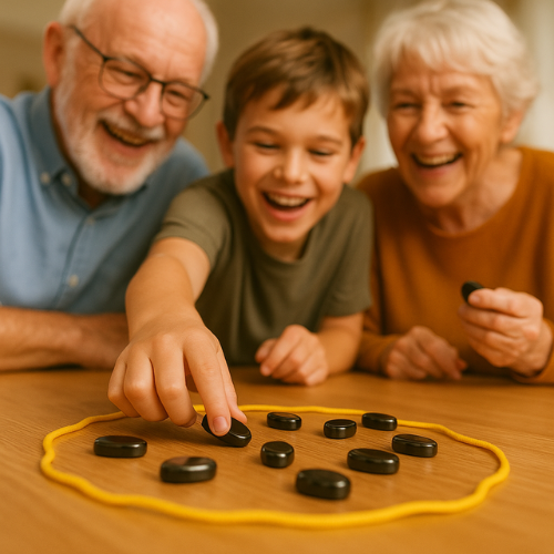 VortexStrat —Magnetic Strategy Board Game with Stones