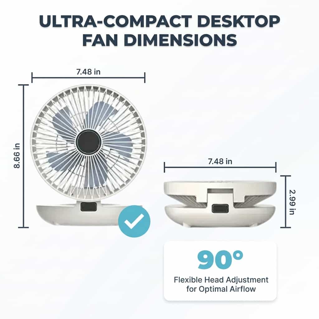 EasyBreeze - Quiet portable cooling with night light