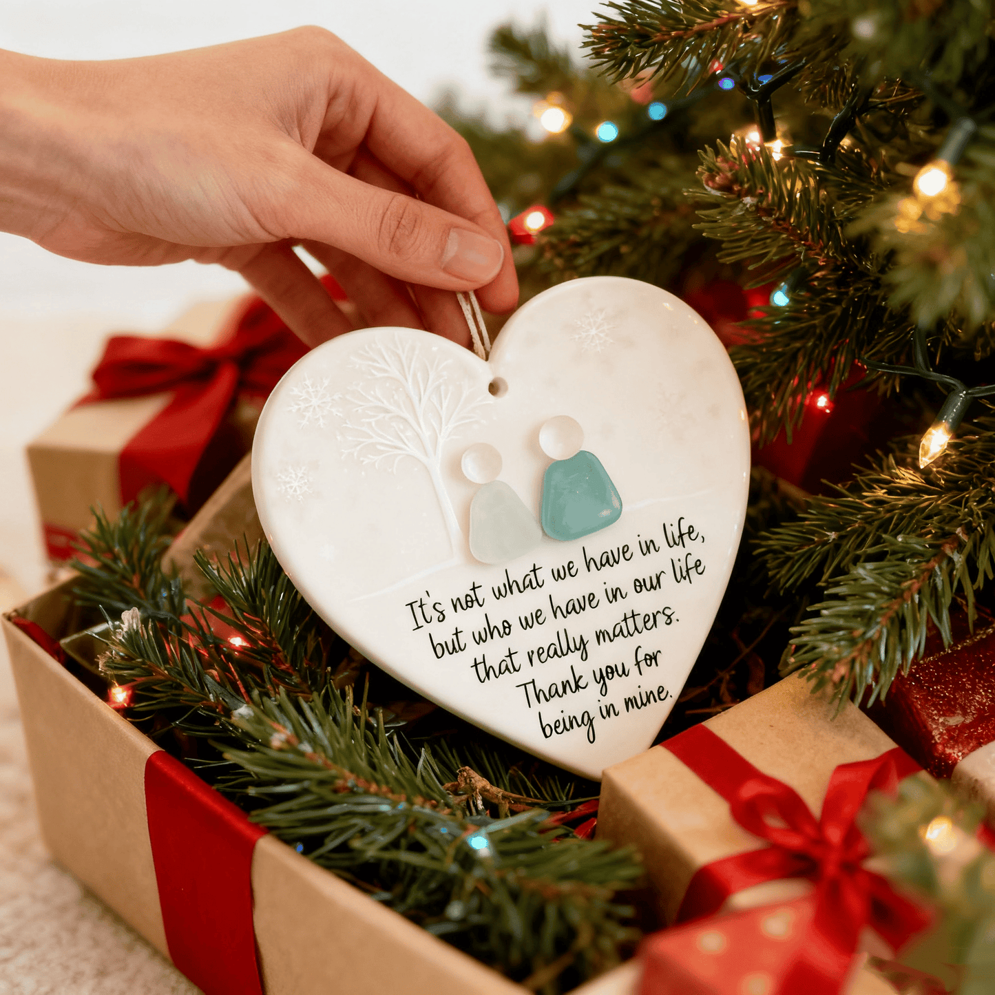 Heartfelt Harmony – Meaningful Ceramic Heart Ornament