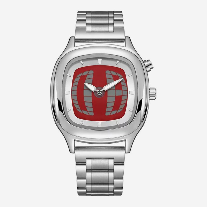 Clockwise™ – Stainless Steel Dual Display Retro Quartz Watch