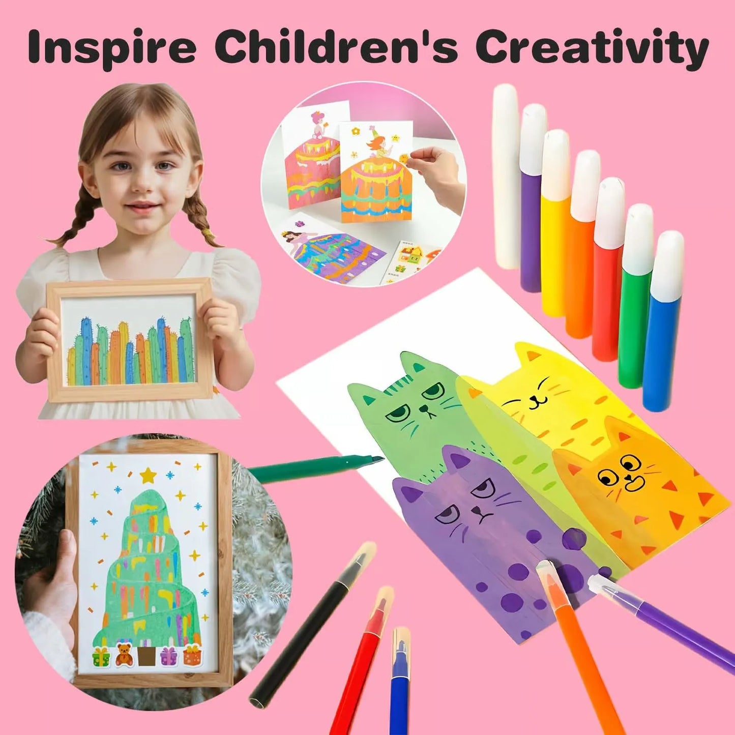 Creative Kids Squeegee Painting Kit for Artistic Play