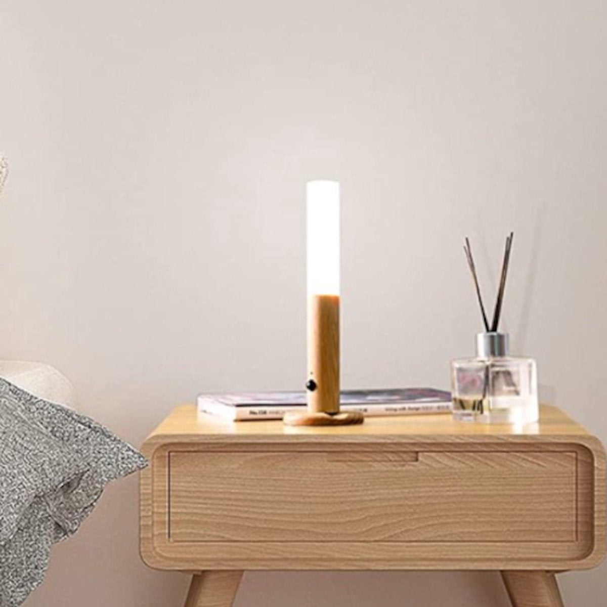 Smart Wooden Night Light | Get automatic lighting anywhere without cables
