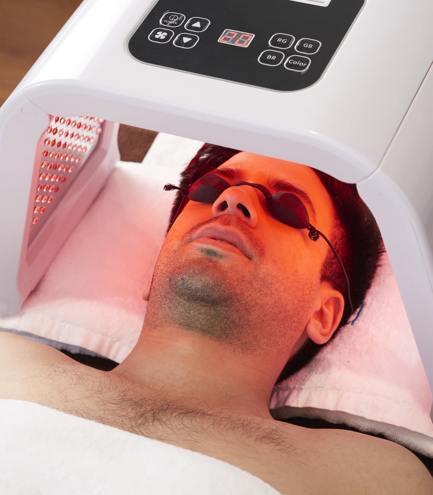 LED Light Therapy Device with Seven Colors for Skin Renewal