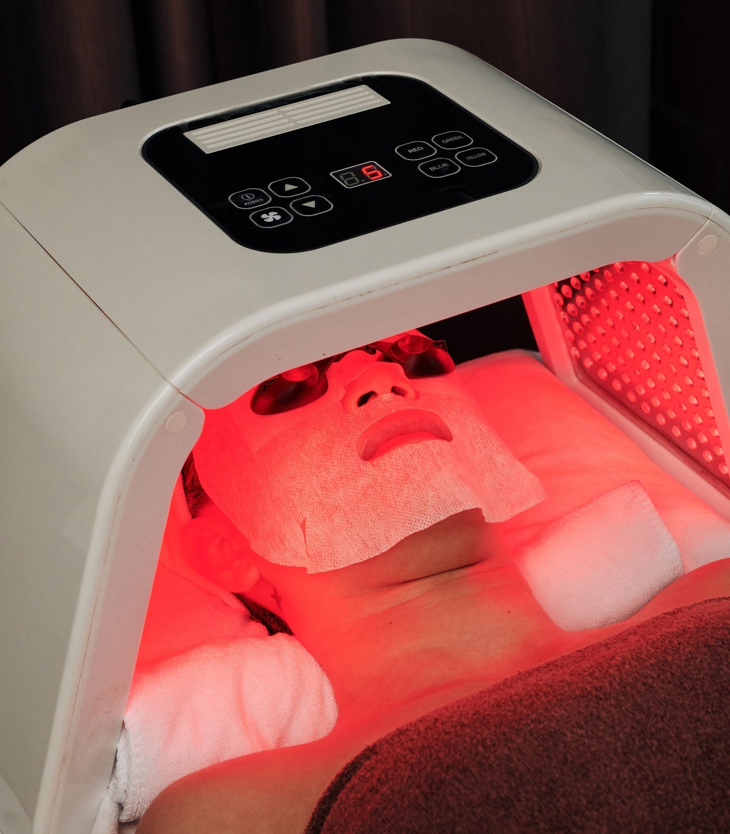 LED Light Therapy Device with Seven Colors for Skin Renewal