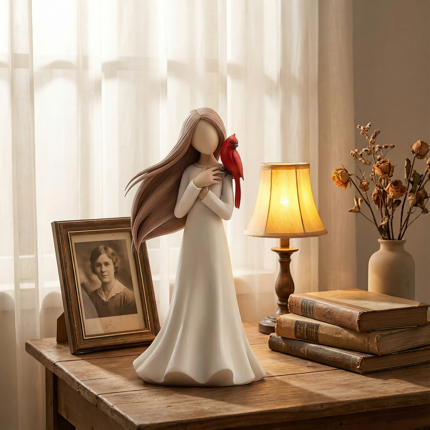 Cardinal Remembrance Love and Serenity Figurine for Home Decor & Memorials