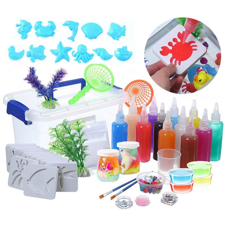 WaveWhiz - Kids Sensory Gel Toy Kit with Shapes and Colors