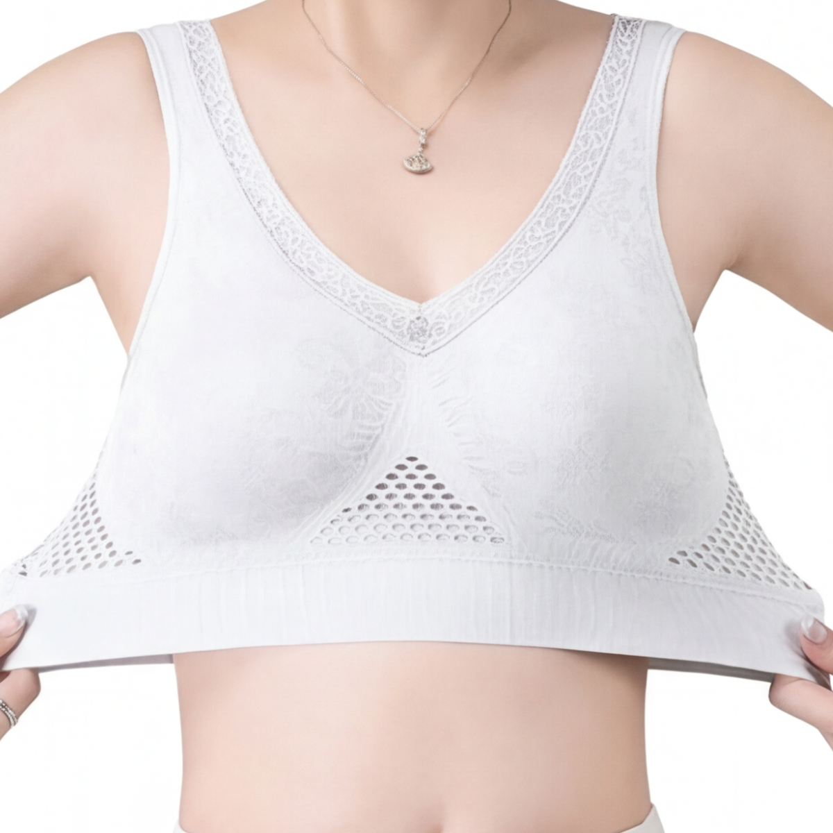 Aireya™ – Wireless Cotton Comfort Bra with Breathable Mesh