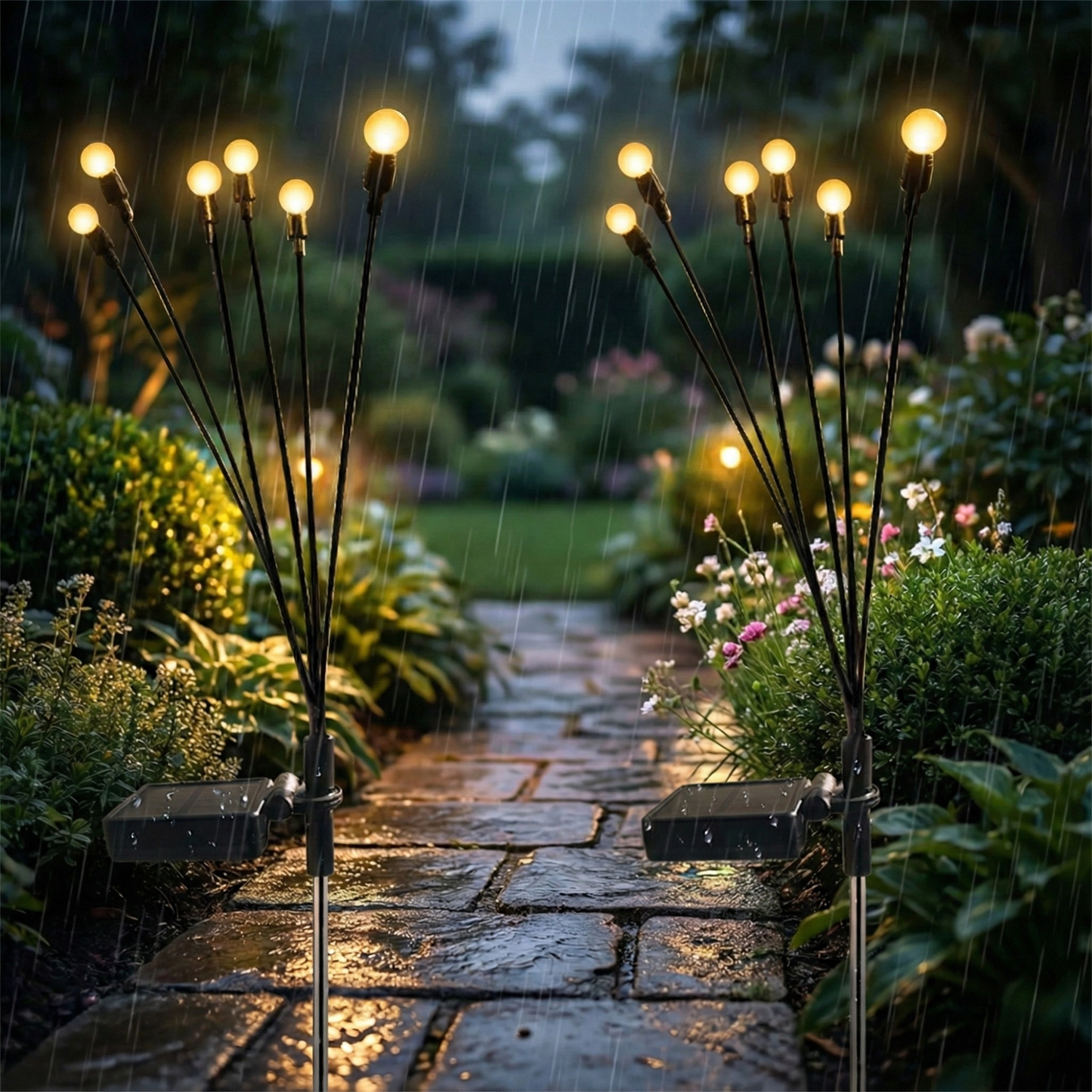 LumiFire™ Solar Firefly Garden Lights