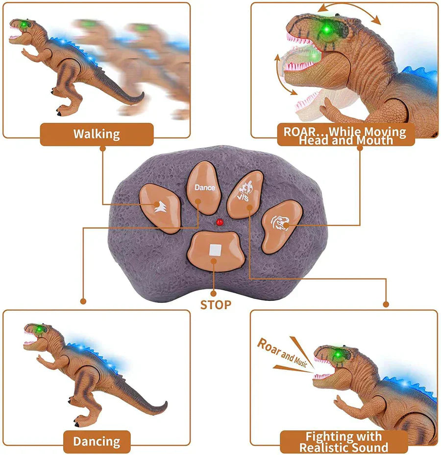 Royaleva Remote Control T-Rex Dinosaur With LED Light Up