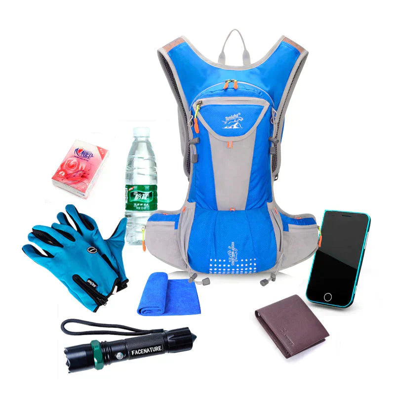 Lightweight Waterproof Rucksack with Integrated Water Bladder – Hydration Pack for Hiking, Biking, and Outdoor Activities