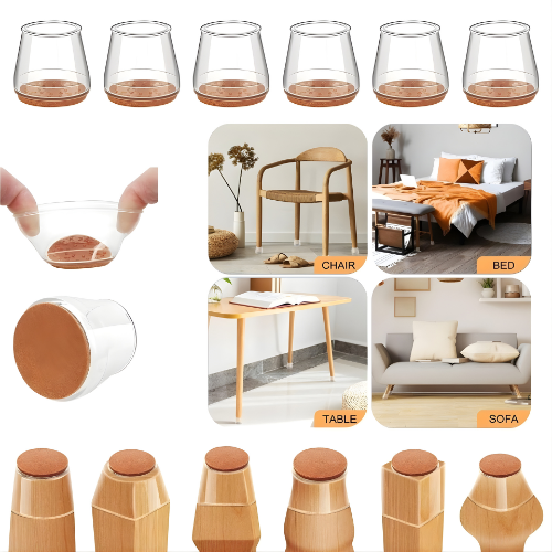 SlipShield Guards — Furniture Leg Floor Protectors Pads