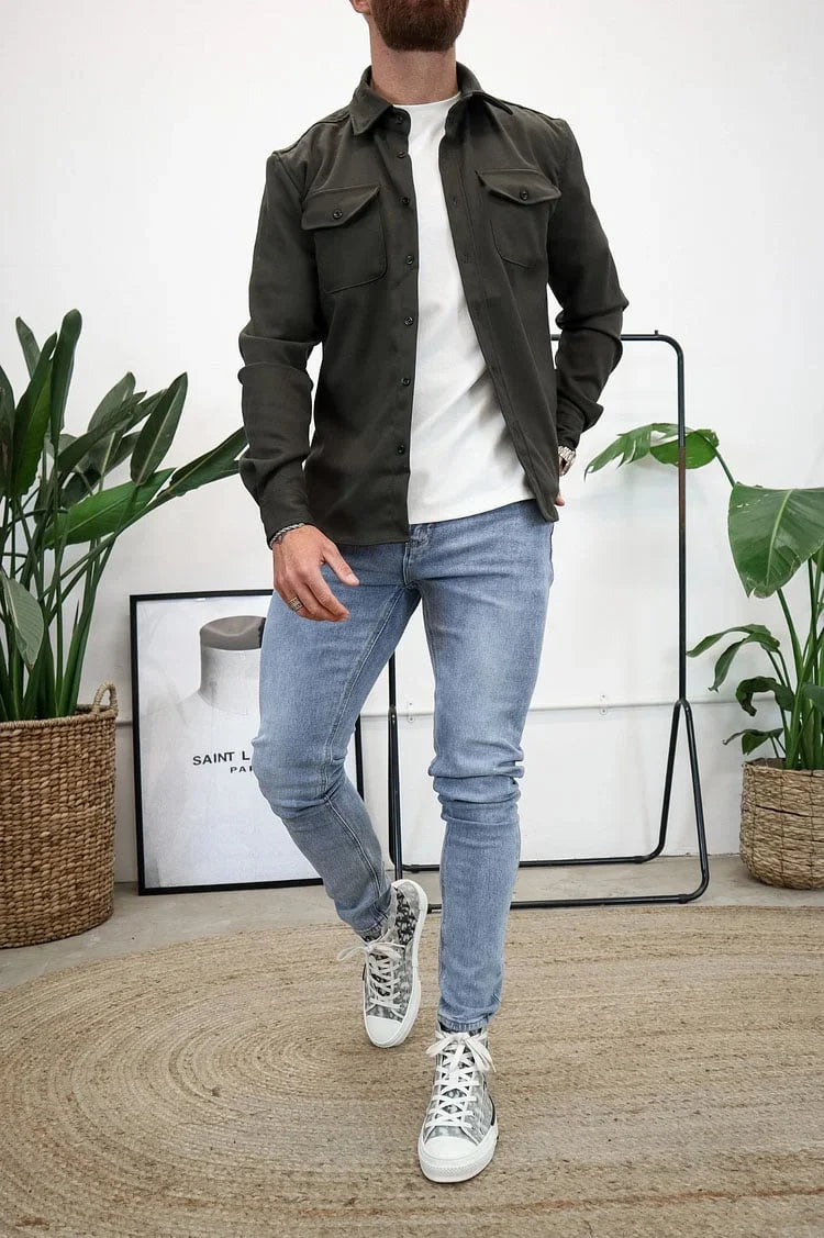 EliteThread™ Shirt Jacket — Wear Confidence That Commands Every Room