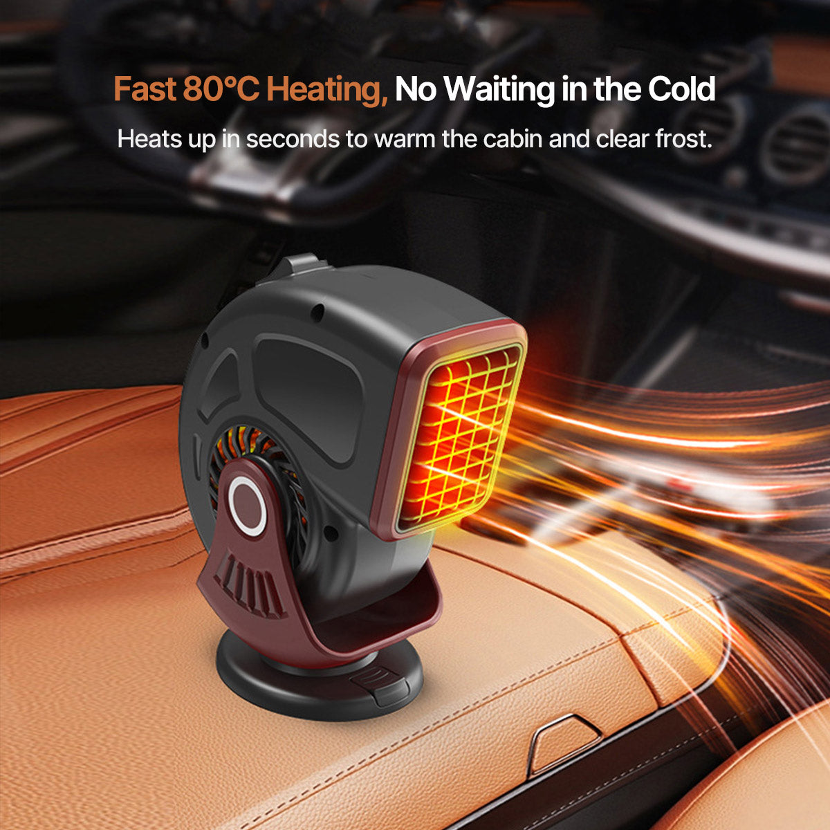 Dual-Mode Car Heater and Defroster – 12V Vehicle Heating System
