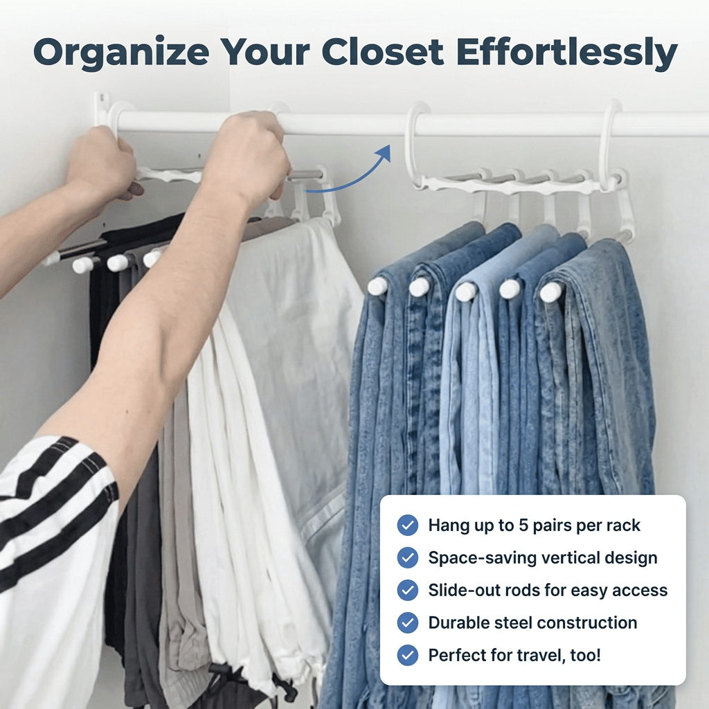 SmartCloset - Space-saving 5-tier pants organizer