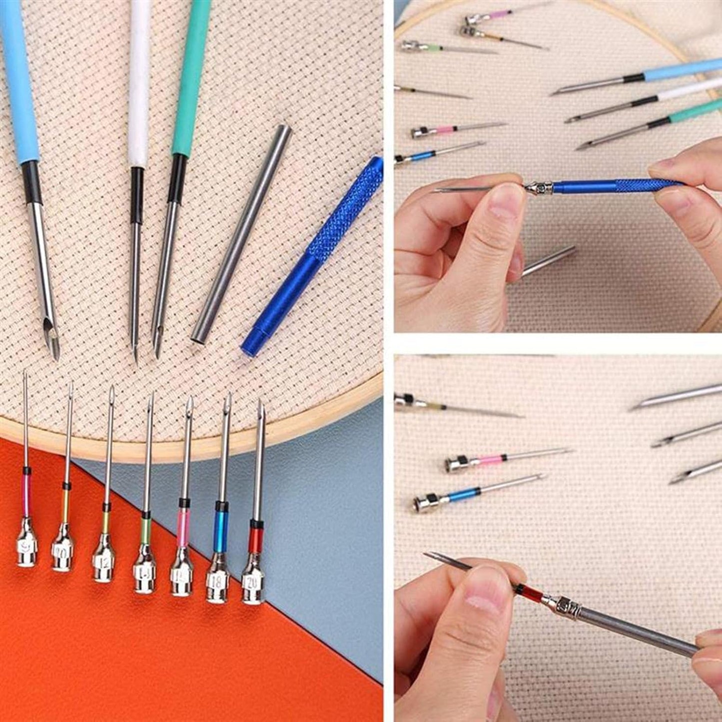Embroidery | Comfortable Needle Kit | Ergonomic & Multifunctional | ThreadEase