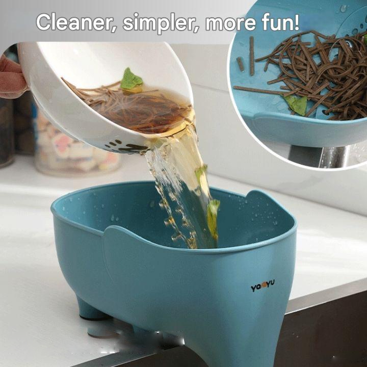EasyDrain - Clip-On Sink Strainer & Food Waste Drainer