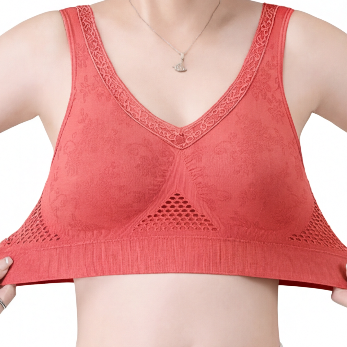 Aireya™ – Wireless Cotton Comfort Bra with Breathable Mesh
