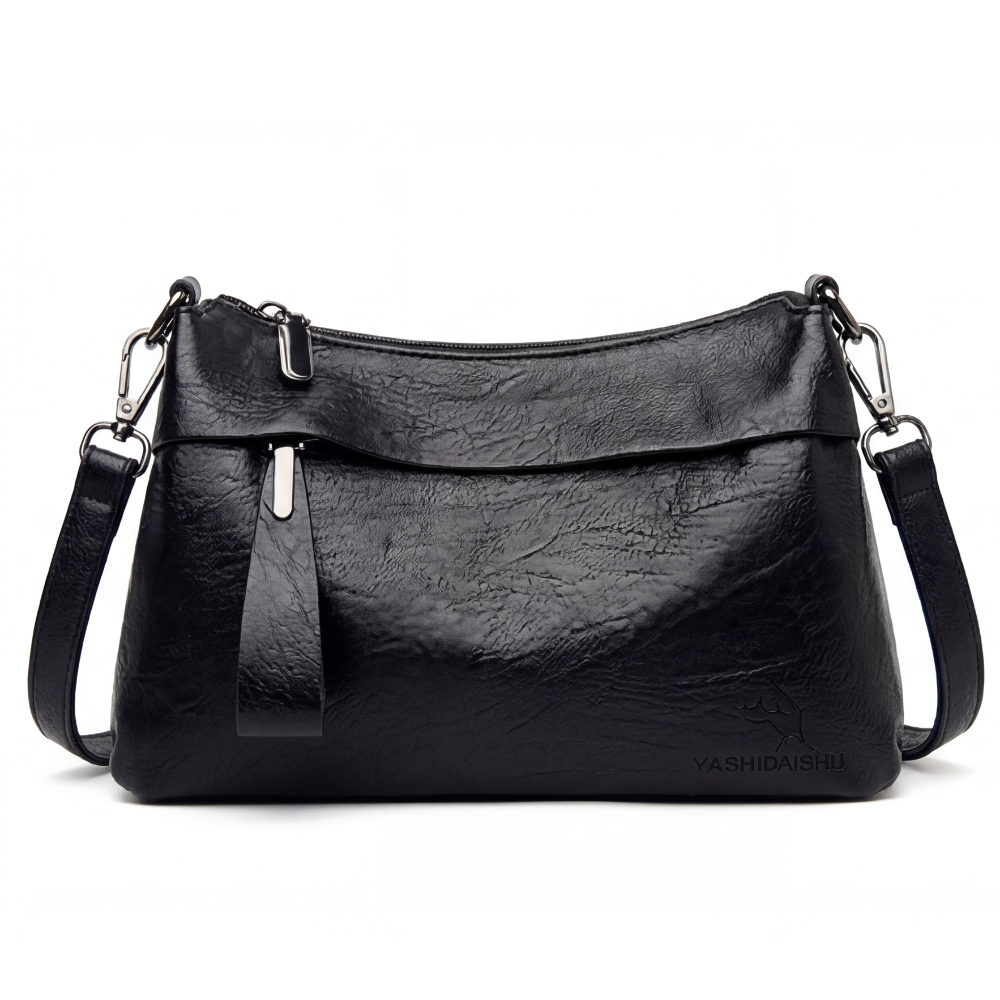 Carria™- Soft Leather Crossbody With 3 Compartments