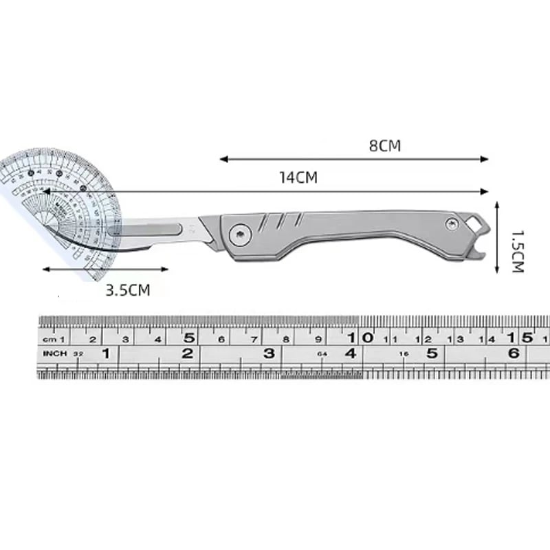 Folding Scalpel Knife with Replaceable Blades for Precision Cutting
