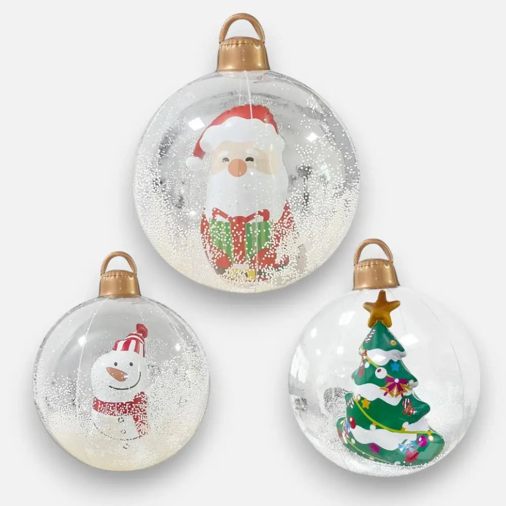 Inflatable Holiday Ball with Light — Operated via Remote Control
