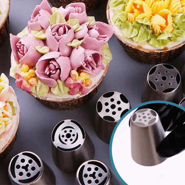 ElaraCraft™ Tulip Nozzle Set — Ignite Your Inner Artist with Stunning, Effortless Cake Masterpieces