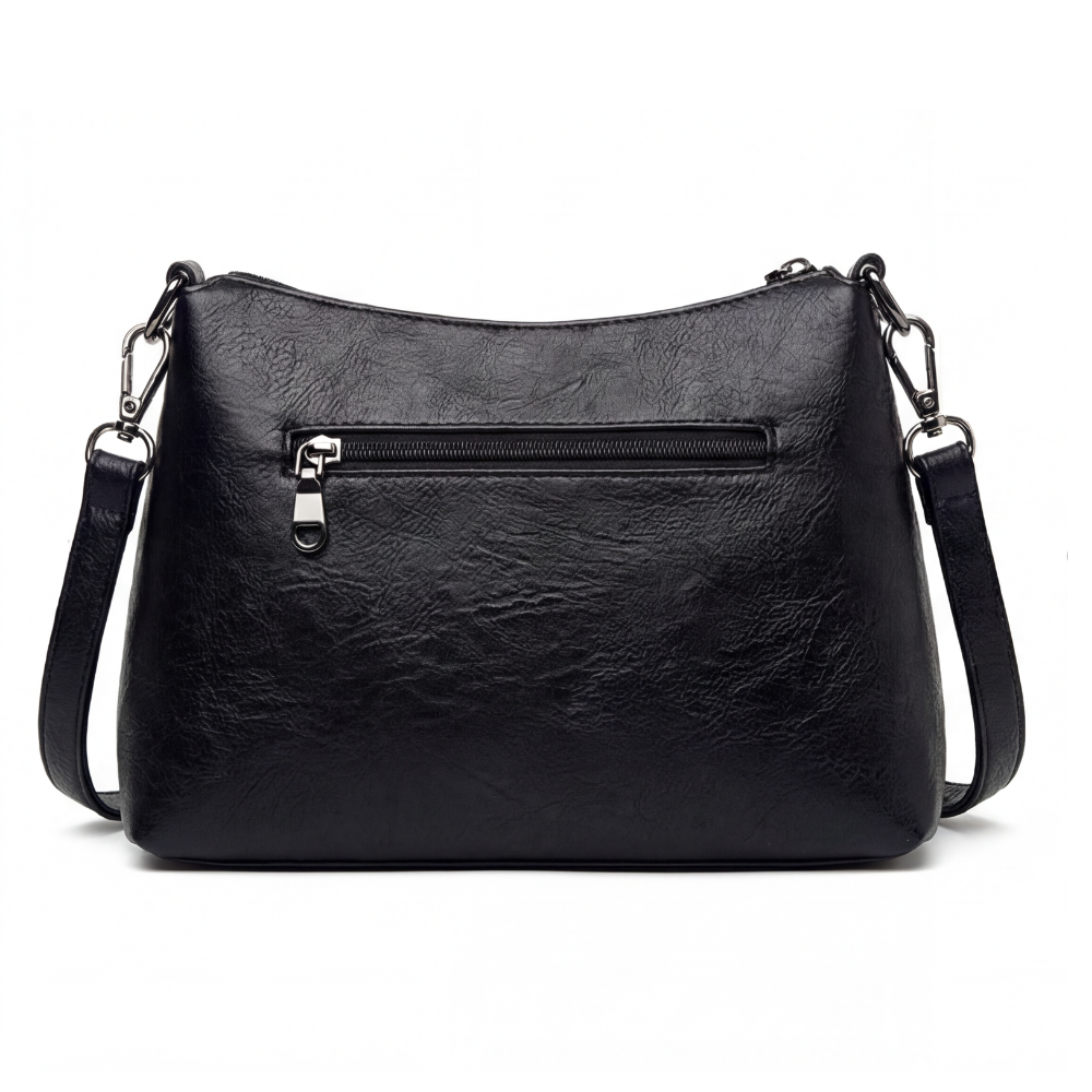 Carria™- Soft Leather Crossbody With 3 Compartments