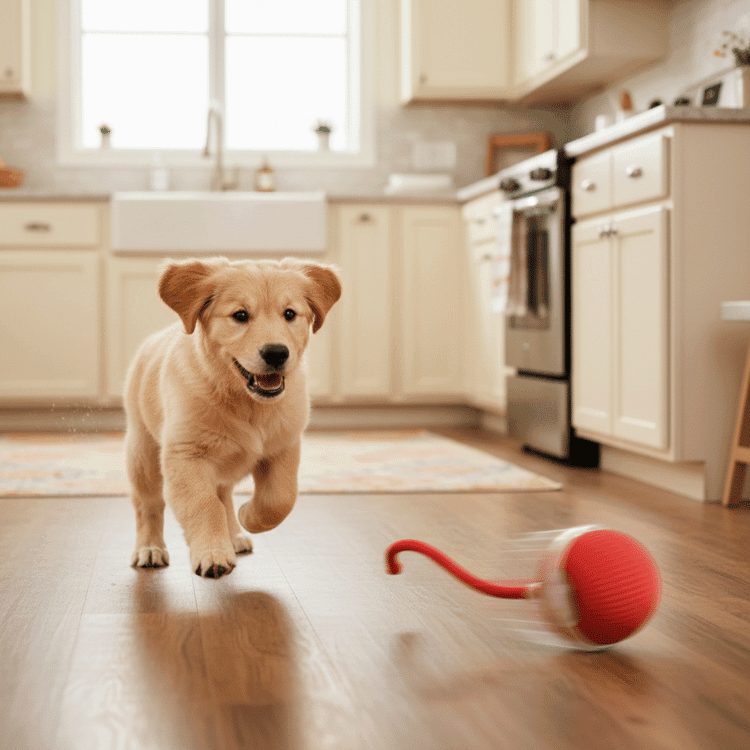 HunterOrb — Interactive Rolling Pet Toy Ball with Motion Activation