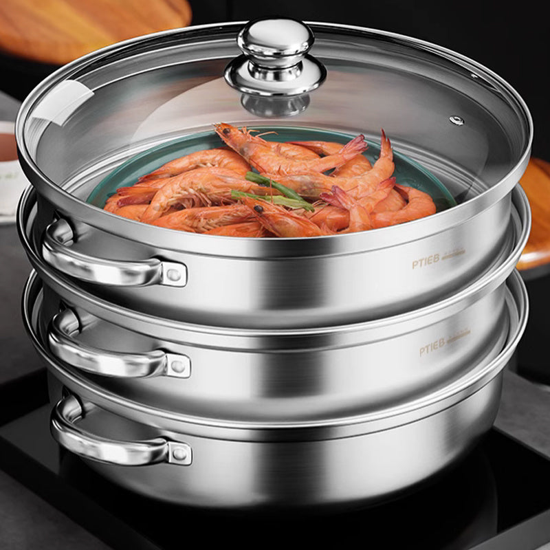 Multi-Level Steaming Appliance – 3-Tier Food Steamer for Vegetables and Fish