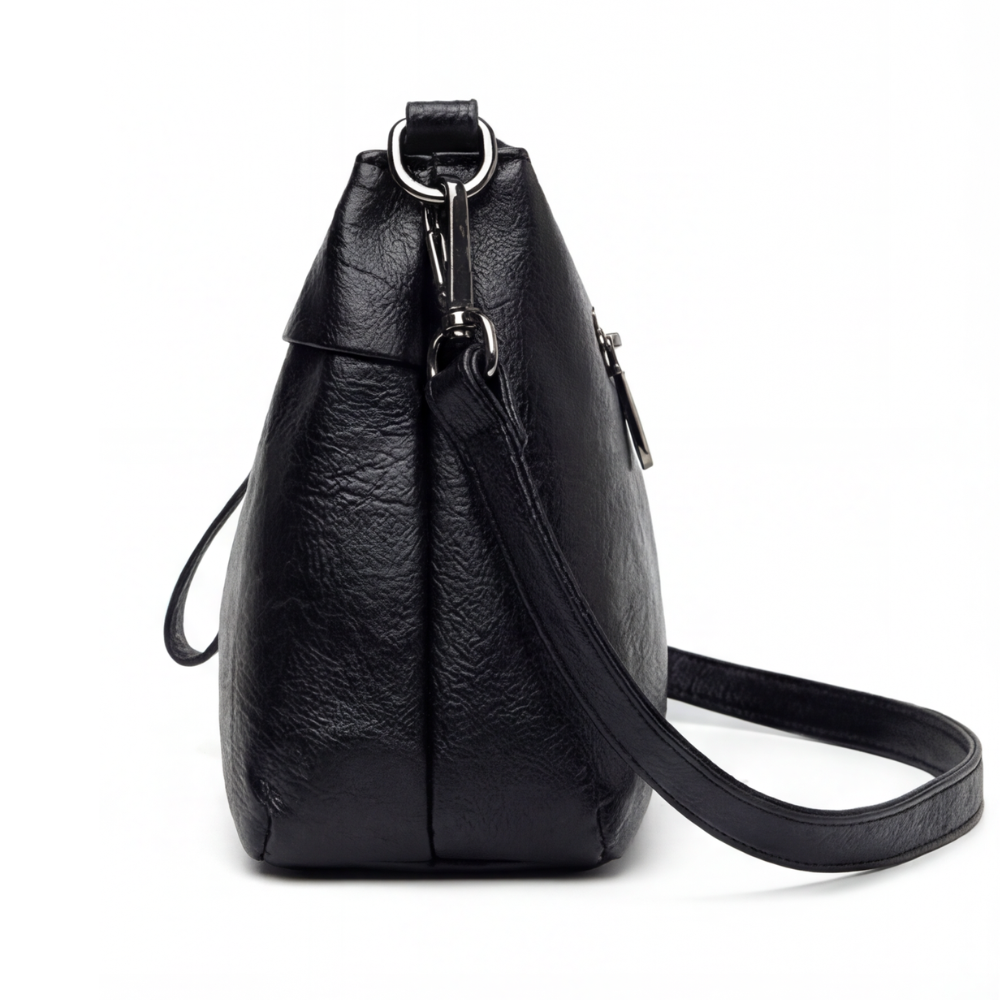 Carria™- Soft Leather Crossbody With 3 Compartments