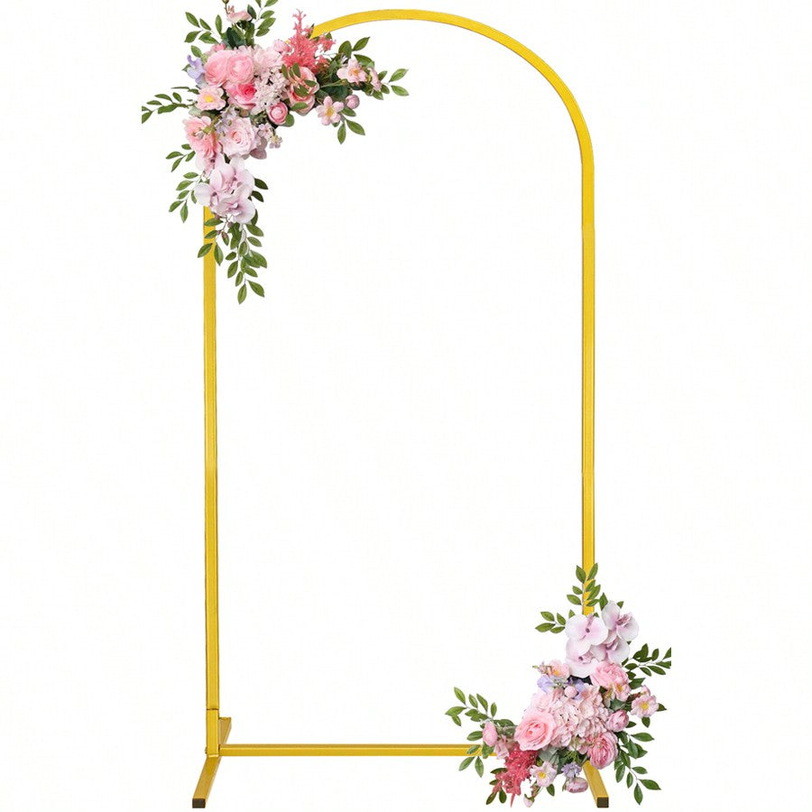 Metal Gold Arch Backdrop Stand for Balloons Weddings & Parties