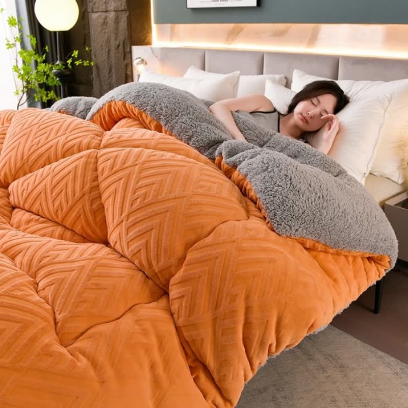 Ownkoti Thick Sherpa Winter Blanket with Quilt Core - image 0