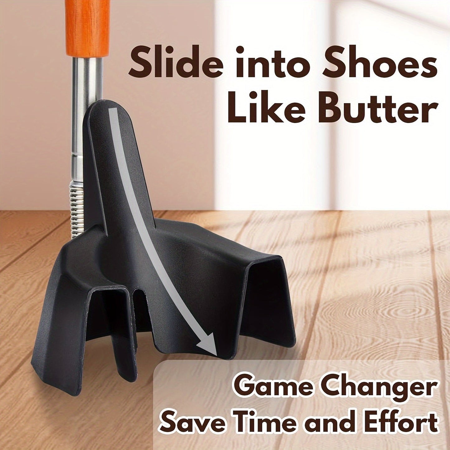 Extended Shoe Horn with Telescopic Handle