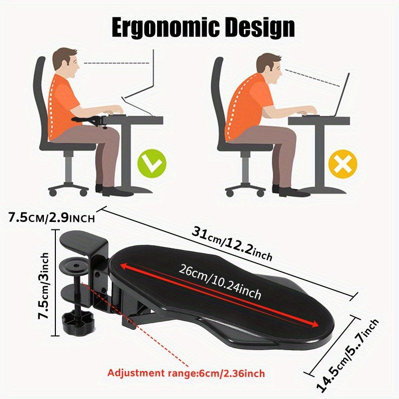 Ergonomic Desk Armrest for Comfort and Support