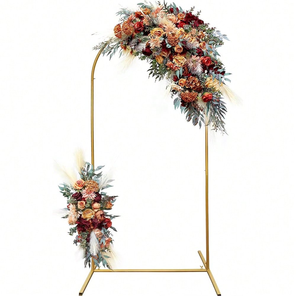 Metal Gold Arch Backdrop Stand for Balloons Weddings & Parties