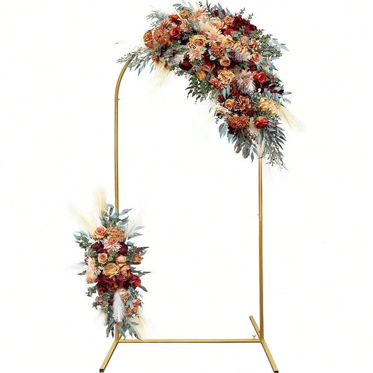 Metal Gold Arch Backdrop Stand for Balloons Weddings & Parties