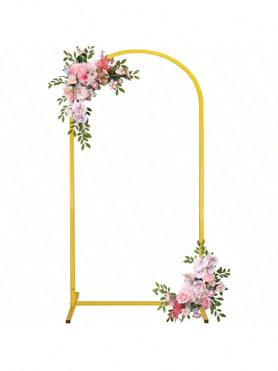 Metal Gold Arch Backdrop Stand for Balloons Weddings & Parties