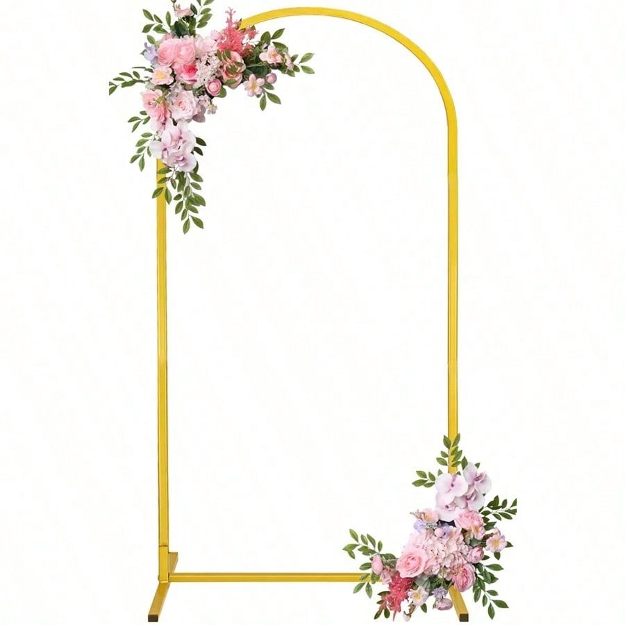 Metal Gold Arch Backdrop Stand for Balloons Weddings & Parties
