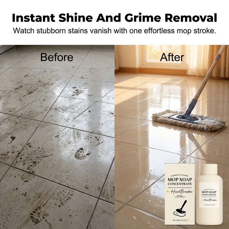 Mop Soap Concentrate | Streakless Shine | pH-Balanced and Mild | ShineNest