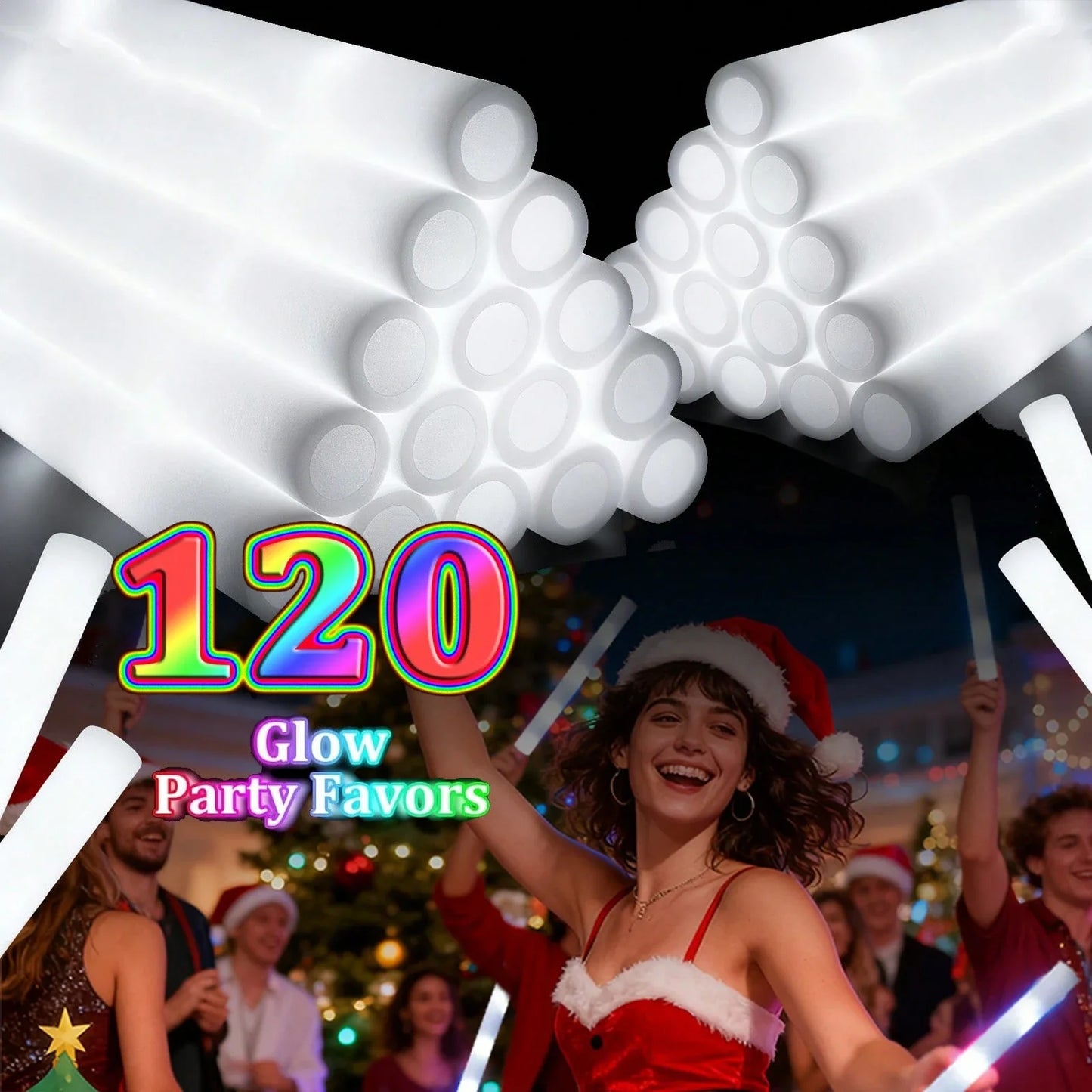 LED Foam Glow Sticks for Weddings & Parties & Concerts