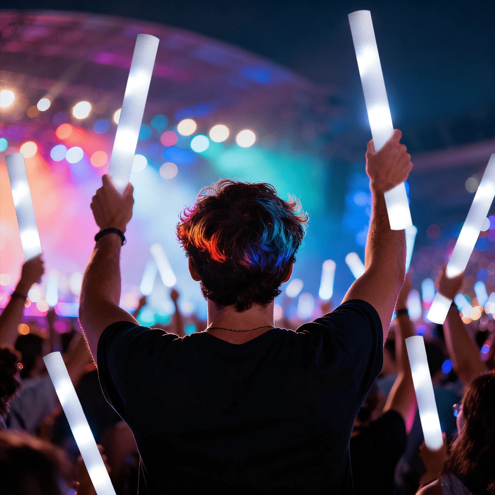 LED Foam Glow Sticks for Weddings & Parties & Concerts
